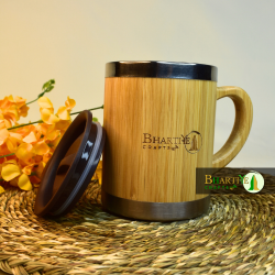 Bamboo Mug | Double-Wall Stainless Steel Tumbler | Leak-Proof & Durable