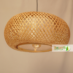 Bamboo Nest Unique Handmade Woven Hanging Pendant Chandelier Lampshade