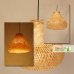 Matka Hanging Bamboo Wicker Rattan Ceiling Chandelier Lamp Shade