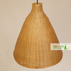 Altus Conical Boho Bamboo Ceiling Pendant Chandelier Lamp Shade