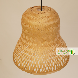 Bell Style Bamboo Cane Hanging Ceiling Chandelier Lamp Shade