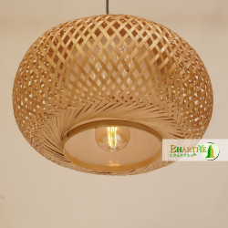 Bamboo Nest Unique Handmade Woven Hanging Pendant Chandelier Lampshade