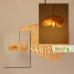 S Curve Unique Handmade Woven Bamboo Hanging Rattan Chandelier Lamp Shade S Curve Unique Handmade Woven Bamboo Hanging Rattan Chandelier Lamp Shade