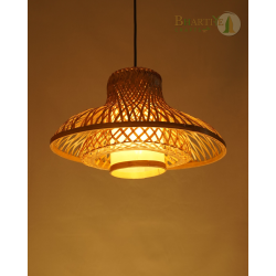 Handmade Bamboo Hanging Pendant Lamp – Sustainable Decor | Bhartiye Crafts