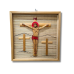 Bamboo Photo Frame Medium | Handmade Catholic Christian Cross of Jesus Christ Statue (#BP0058-001)
