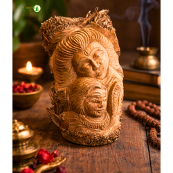 Bamboo Root Shiva Idol | Handmade Eco-Friendly Lord Shiva Statue (#BP0004-00-00)