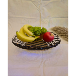 Bamboo Flower Shaped Fruit Basket/Tokri - 10 Inch (#EFBH0152-00)