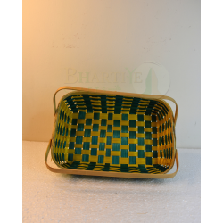 Bamboo Coloured Tray With Dual Handles - 8*12 Inch (#EFBH0106-03)