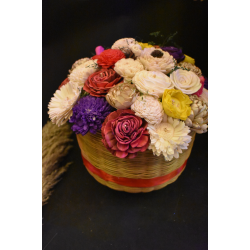Valentine Shola Flower Basket in Bamboo | Romantic Eco-Friendly Gift – Bhartiye Crafts