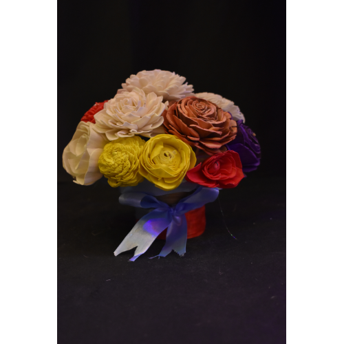 Valentine Mini Shola Flower Basket | Romantic Bamboo Basket Gift – Bhartiye Crafts