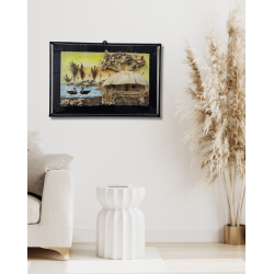 Riverside Serenity – Nature Inspired Jute Wall Art (#JP0002)