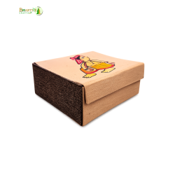 Bhartiye Crafts | Handmade Jute Fabric Storage Box with Lid | Jharkhand Artisans Craft | Eco-Friendly Organizer