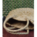 Valentine Special – A Gift with Heart | Handmade Round Kauna Grass Hand Bag with Dual Handle | Manipur North East Sustainable Craft by Bhartiye Crafts