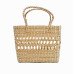 Handmade Kauna Grass Jali Shopping Bag (16×16×7 inch) | Durable Eco-Friendly Hand Bag | Manipur North East Craft by Bhartiye Crafts