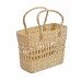 Handmade Kauna Grass Jali Shopping Bag (16×16×7 inch) | Durable Eco-Friendly Hand Bag | Manipur North East Craft by Bhartiye Crafts