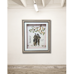 Shared Strength Pebble Art Frame – Emotional Family & Support Artwork (#PB0003)