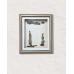 Between Earth and Sky Pebble Art Frame – Balanced Stone Artwork (#PB0009)
