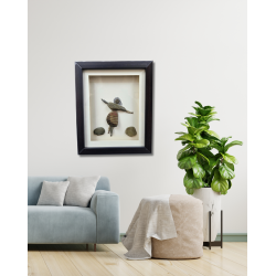 Celebrate the Moment – Pebble Figure Art Frame (#PB0024)