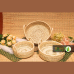 Sabai Grass Ratten Cane Basket Round Set Of 3 | Punjabi Lohri Special Festive Basket