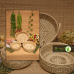 Sabai Grass Ratten Cane Basket Round Set Of 3 | Punjabi Lohri Special Festive Basket