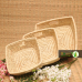 Handcrafted Sabai Palm Grass Binding Basket For Home & Kitchen | Fruits & Vegetable Set Of 3 | Lohri Di Mithaas – Traditional Winter Hamper
