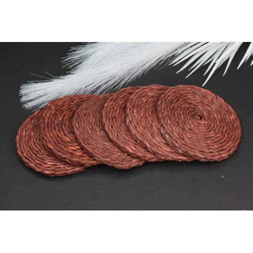 Eco-Friendly Sabai Grass Coasters – Handmade with Love