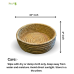 Bhartiye Crafts| Eco-Friendly Handmade Sabai Palm Grass Binding Basket|Odisha Artisans|Dimension (10*3) inches