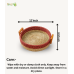 Bhartiye Crafts|Handmade Sabai Grass Round Tray with Wooden Handles | Eco-Friendly Basket|Odisha Artisans |Dimension-12*3.5 (Inches)
