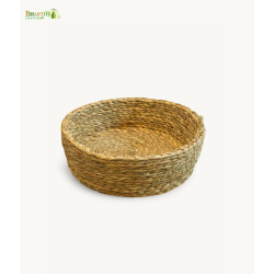 Bhartiye Crafts | Sabai Grass Roti Basket Natural Brown – Eco-Friendly Handwoven Storage | Crafted by Odisha Artisans