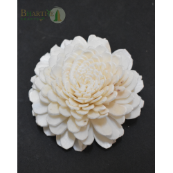 Bhartiye Crafts Premium Handcrafted Shola Flower | Round Layered Sola Wood Flower (Set of 10)