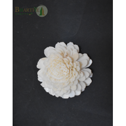 Bhartiye Crafts Premium Handcrafted Shola Flower | Round Layered Sola Wood Flower (Set of 10)