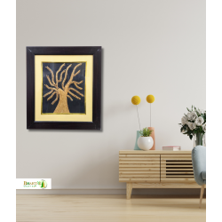 Handcrafted Sikki Grass Tree Wall Frame  | Wall Decor Artwork | Home & Office Decor