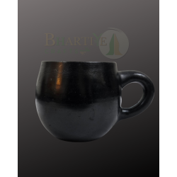 Handicrafted Black Pottery Cup - 3*3*3 Inch (#BBP0002-00)