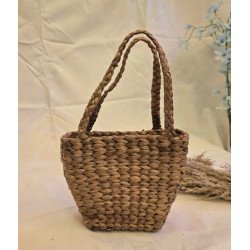 Eco-Friendly Handcrafted Handmade Water Hyacinth Tote  Bag (#WH0004)