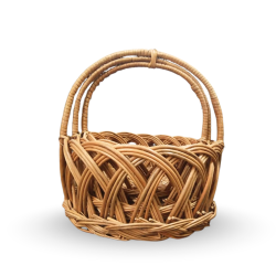 Bhartiye Crafts Gift Hamper Kashmiri Willow Wicker Basket Brown (Set of 3)