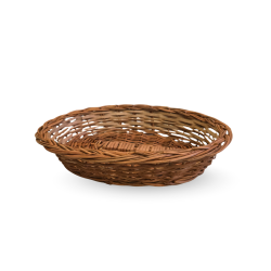 Kashmiri Handmade Willow Wicker Basket | Oval Shaped (#KWW0012)