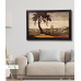 Handcrafted Rosewood Inlay Wall Art – Village Shepherd Scene (#WP0029)
