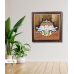 Mysore Rosewood Inlay Panchmukhi Ganesha Wall Art – Handcrafted Wooden Frame (#WP0043)