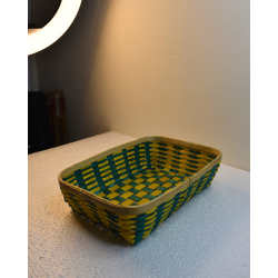 Bamboo Tray Colored Basket/Tokri - 10*14 Inch (#EFBH0104-05)