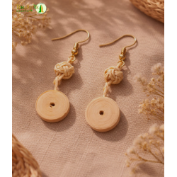 Bhartiye Crafts | Handcrafted Natural Bamboo Earrings | Eco-Friendly Jewelry |Artisans from Tripura (Agartala)| Women's special Bhartiye Crafts | Handcrafted Natural Bamboo Earrings | Eco-Friendly Jewelry |Artisans from Tripura (Agartala)| Women's special