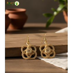 Bhartiye crafts|Handcrafted Bamboo Floral Earrings | Artisans from Tripura (Agartala) |Women's Special Bhartiye crafts|Handcrafted Bamboo Floral Earrings | Artisans from Tripura (Agartala) |Women's Special