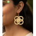 Bhartiye crafts|Handcrafted Bamboo Floral Earrings | Artisans from Tripura (Agartala) |Women's Special