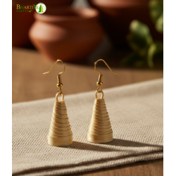 Bhartiye Crafts | Handcrafted Bamboo Cone Earrings | Artisans from Tripura (Agartala) | Women's Special Bhartiye Crafts | Handcrafted Bamboo Cone Earrings | Artisans from Tripura (Agartala) | Women's Special