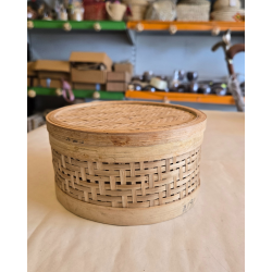 Bhartiye Craft | Bamboo Storage Box with Lid – Handmade Eco Organizer | Jharkhand Artisans India Bhartiye Craft | Bamboo Storage Box with Lid – Handmade Eco Organizer | Jharkhand Artisans India