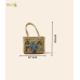 Bhartiye Crafts|Handcrafted Embroidered kauna Grass Purse | Eco-Friendly Women’s Bag | Mainpur Northeast| Women's special