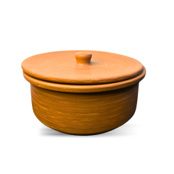 Handcrafted Terracotta Clay Storage Pot with Lid | Traditional Earthen Pot – Bhartiye Crafts